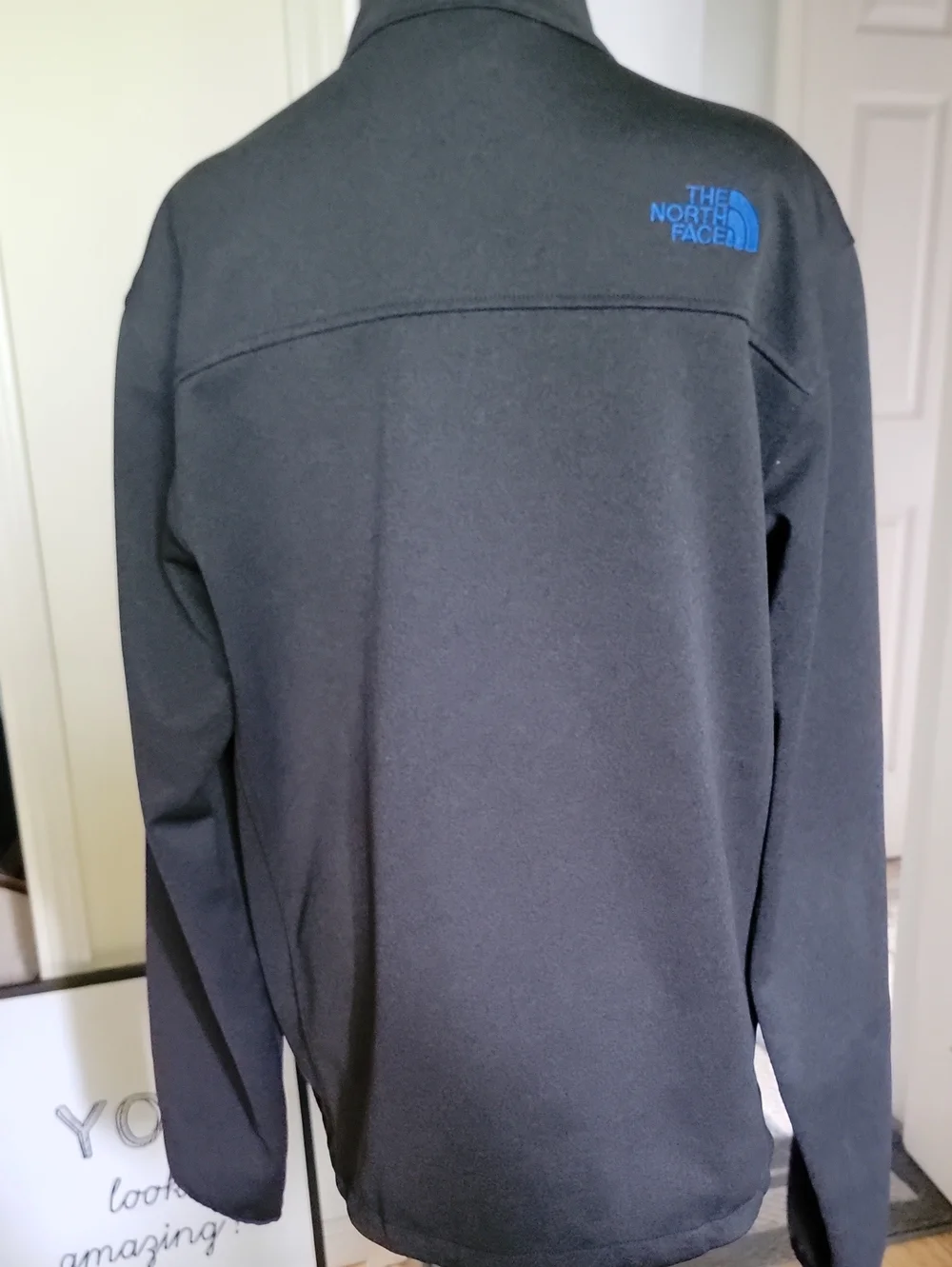 The North Face Black Jacket with Blue Accents